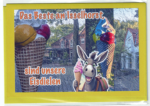 Fotokarte Das Beste an Isselhorst sind unsere Eisdielen