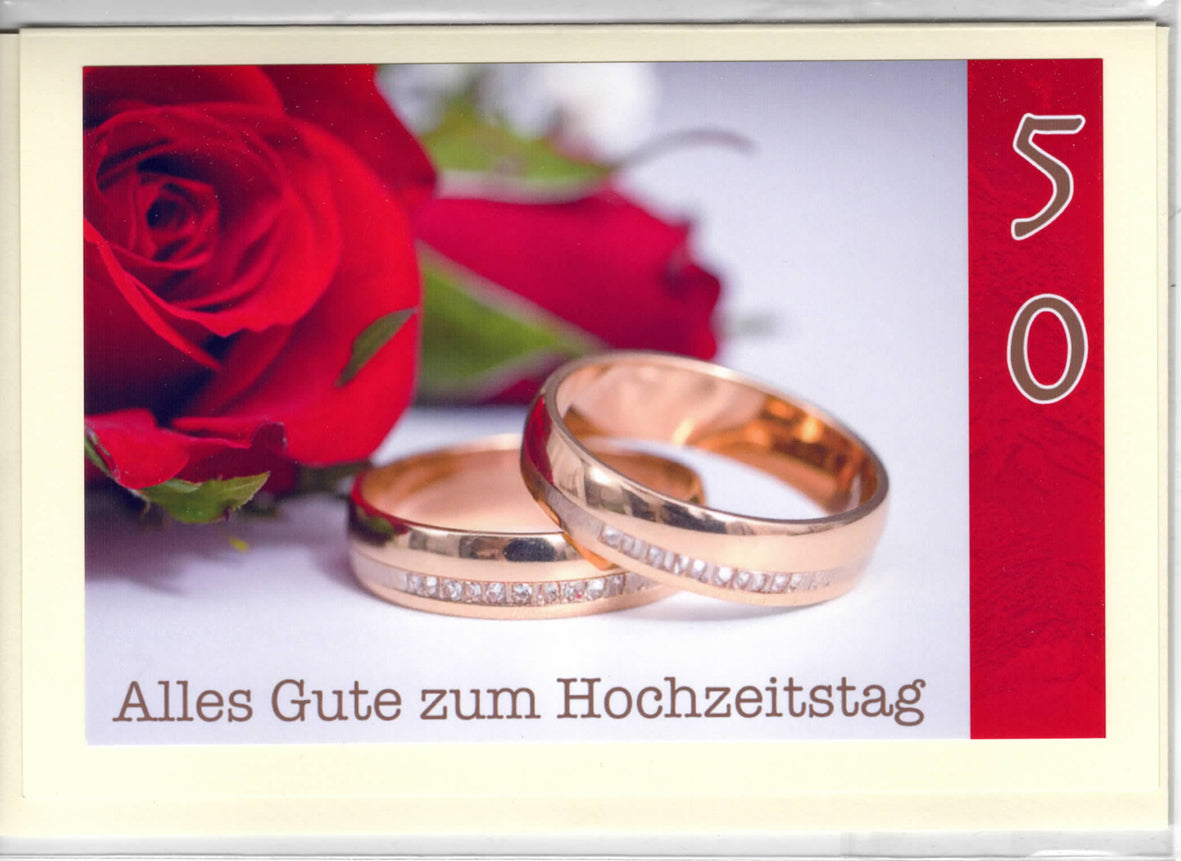Fotokarte Goldene Hochzeit