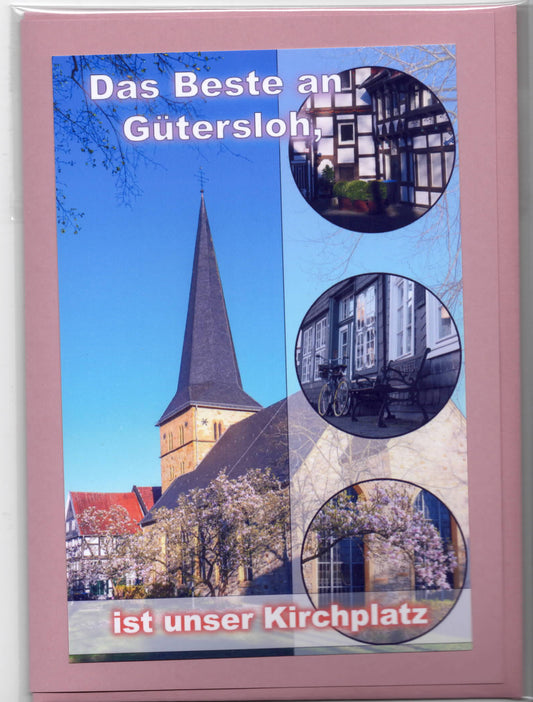 Fotokarte Das Beste an Güterloh ist der Kirchplatz