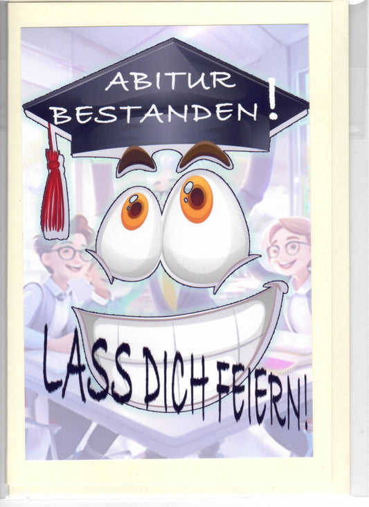 Fotokarte zum Abitur