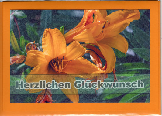 Fotokarte Herzlichen Glückwunsch