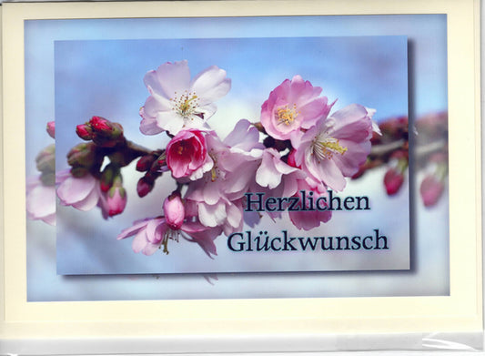 Fotokarte Herzlichen Glückwunsch