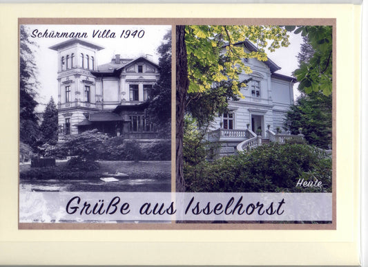 Fotokarte Grüße aus Isselhorst Schürmann Villa