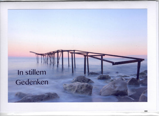 Fotokarte Trauer - In stillem Gedenken