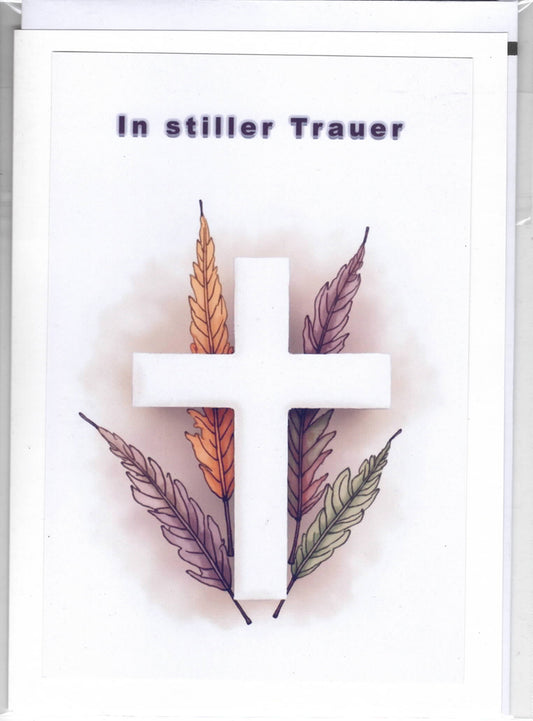 Fotokarte Trauer -  In stiller Trauer