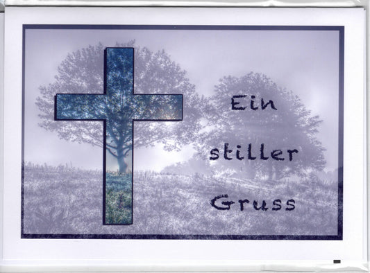 Fotokarte Trauer -  Ein stiller Gruss