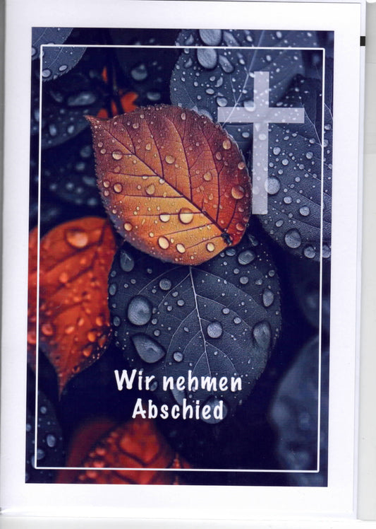 Fotokarte Trauer  - Wir nehmen Abschied