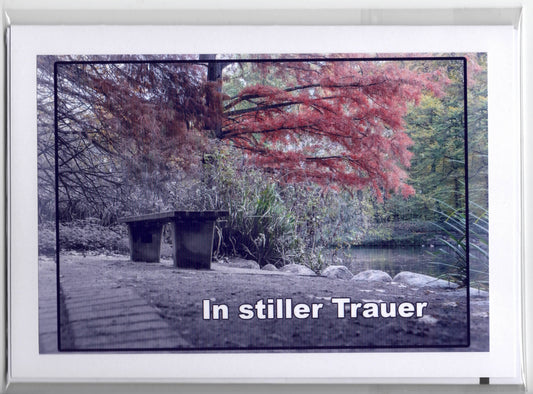 Fotokarte Trauer Stadtparksee Gütersloh