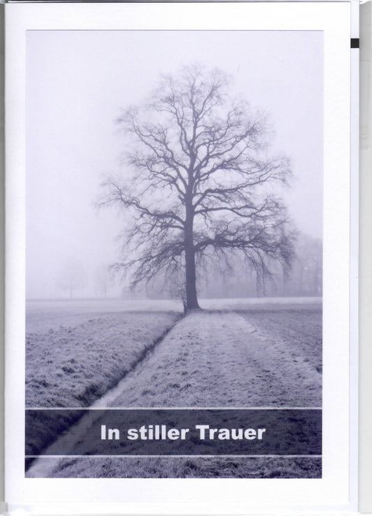 Fotokarte Trauer  - In stiller Trauer