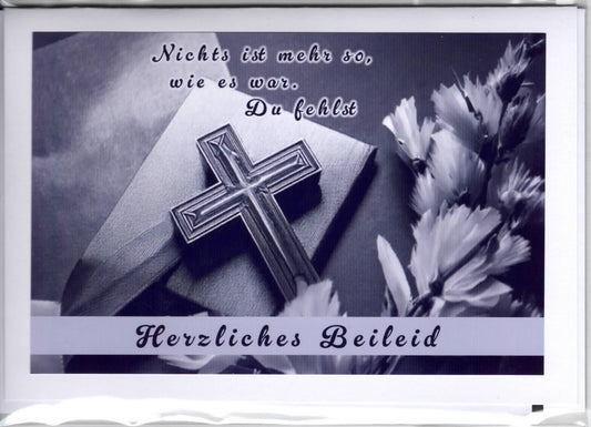 Fotokarte Trauer  - Nichts ist es so wie es war. Du fehlst