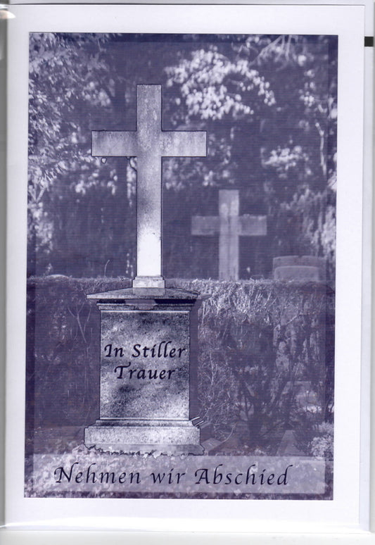 Fotokarte Trauer  - In stiller Trauer