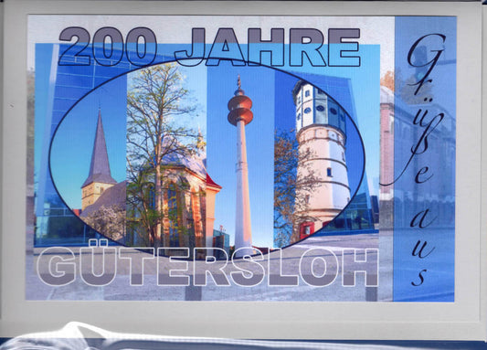 Fotokarte 200 Jahre - Grüße aus Gütersloh