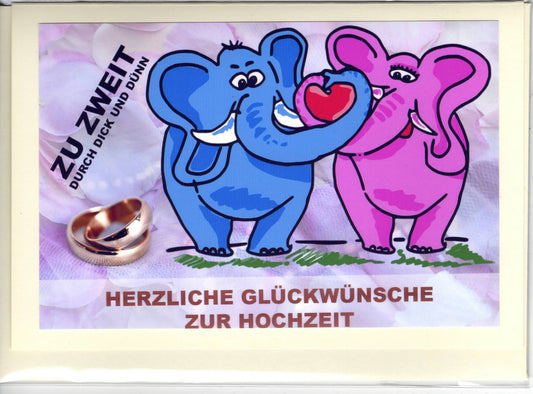 Fotokarte zur Hochzeit