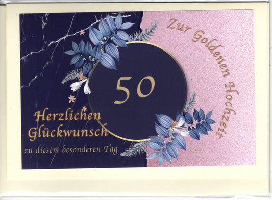 Fotokarte Goldene Hochzeit