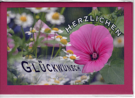 Fotokarte Herzlichen Glückwunsch